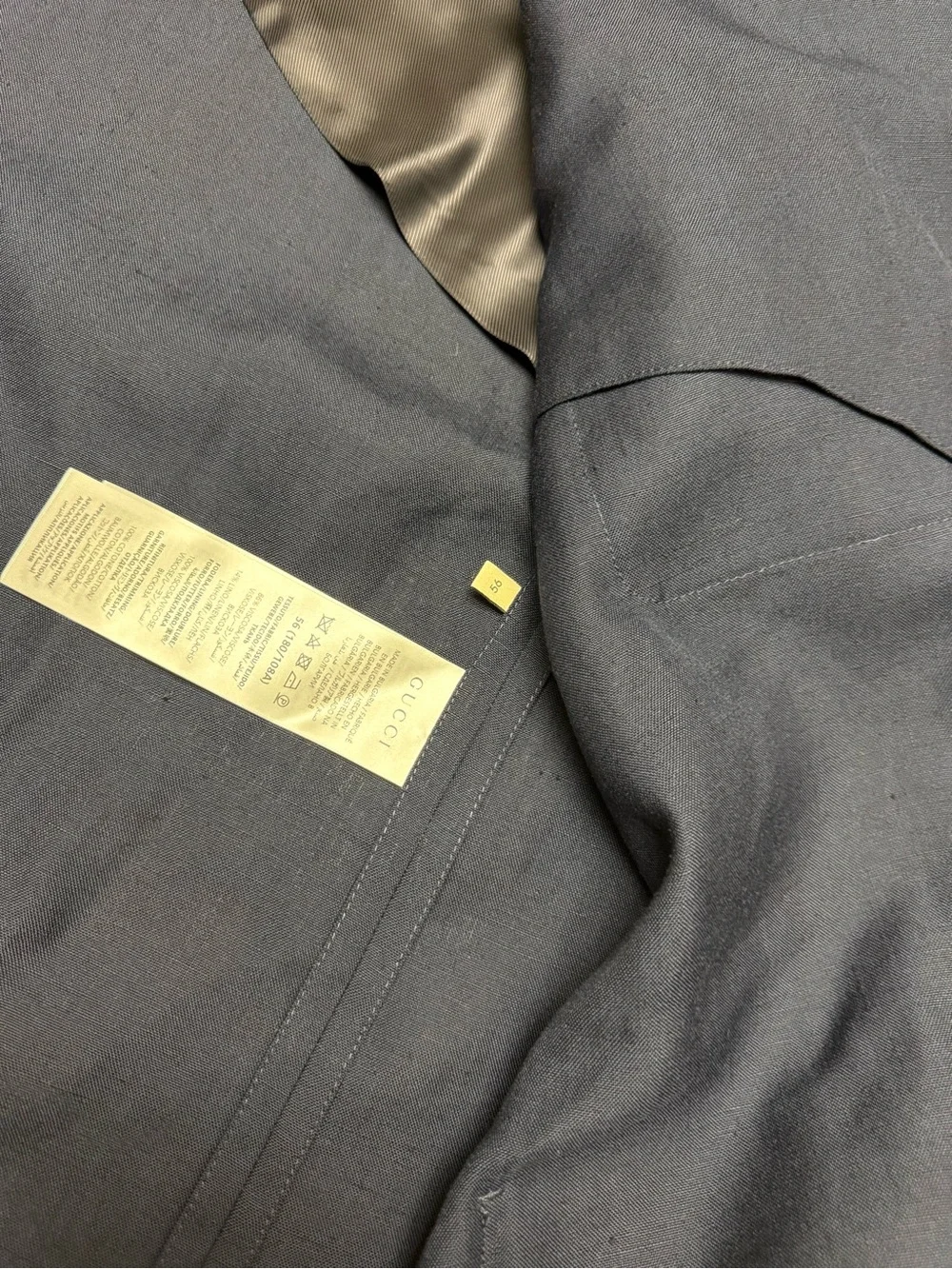 Gucci Uniform Not For Sale Jacket GG Logo Rare Navy Blue Size 56